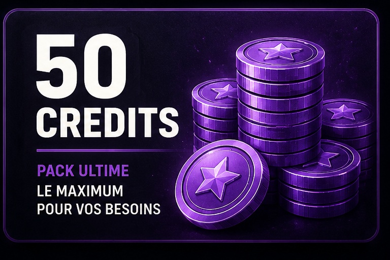 50 CREDITS SERVICE DE MODIFICATION DE  FICHIER